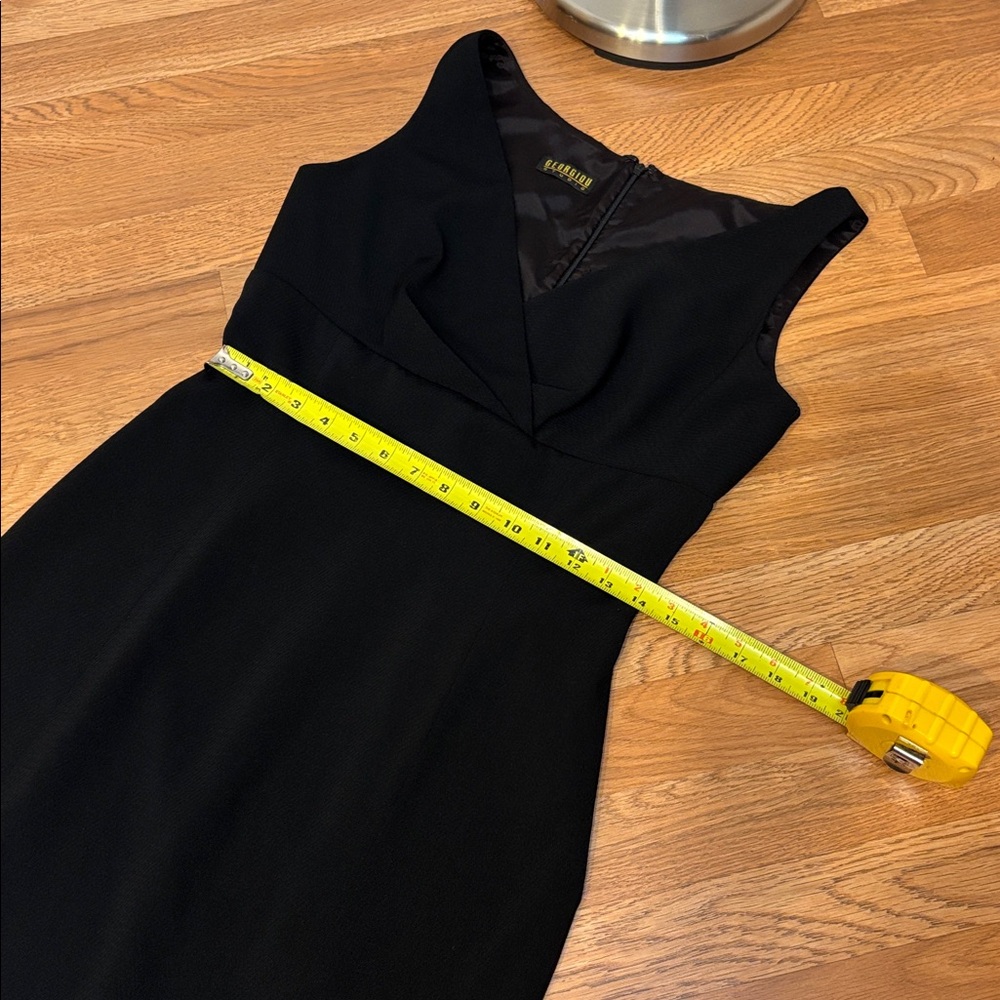 Vintage 1990’s Georgiou sleeveless black trumpet mermaid maxi dress. Size S. - Picture 14 of 17